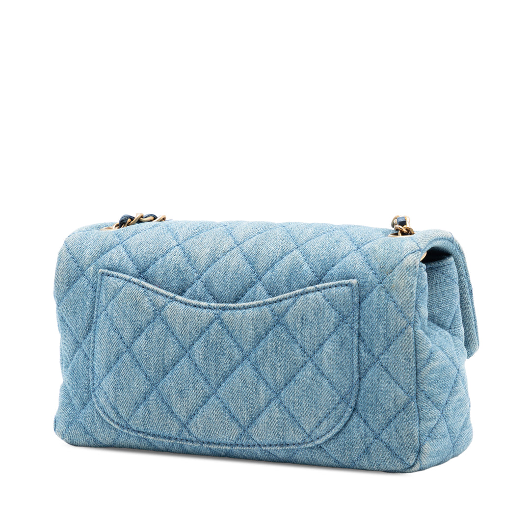 Chanel Mini Rectangular Classic Jean Perle Crush Simple rabat