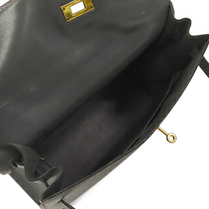 Box Calf Kelly II Sellier 35 Black - Gaby Paris