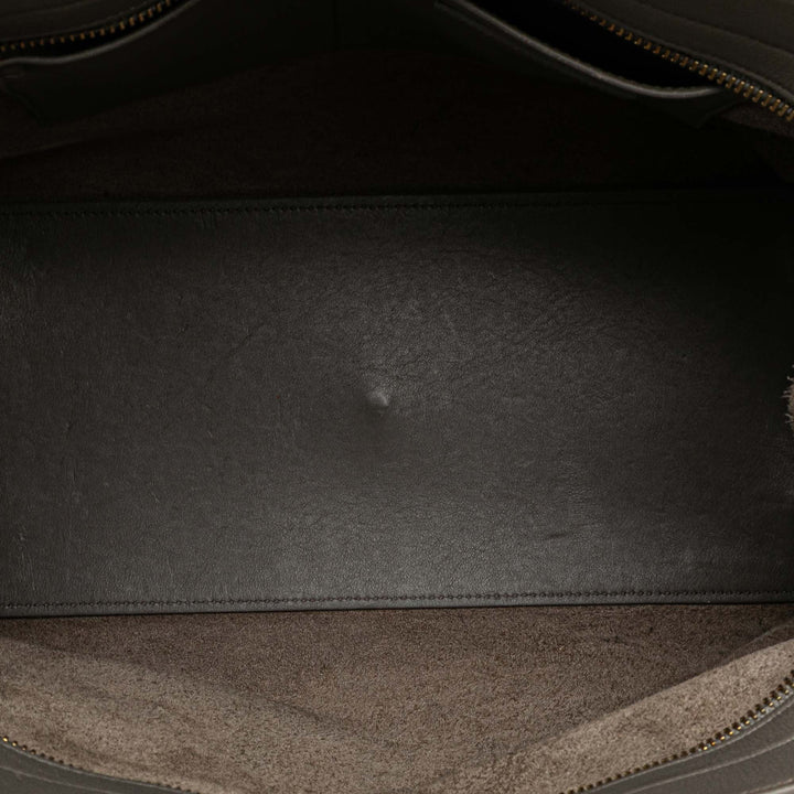 Saint Laurent Small Cuir Monogram Cabas Sac cartable Gris
