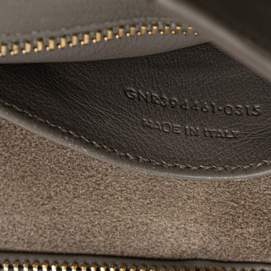 Saint Laurent Small Cuir Monogram Cabas Sac cartable Gris