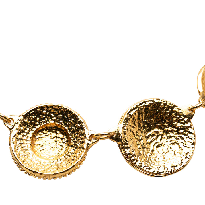 Chanel CC plaqué Cambon Medallion Collier
