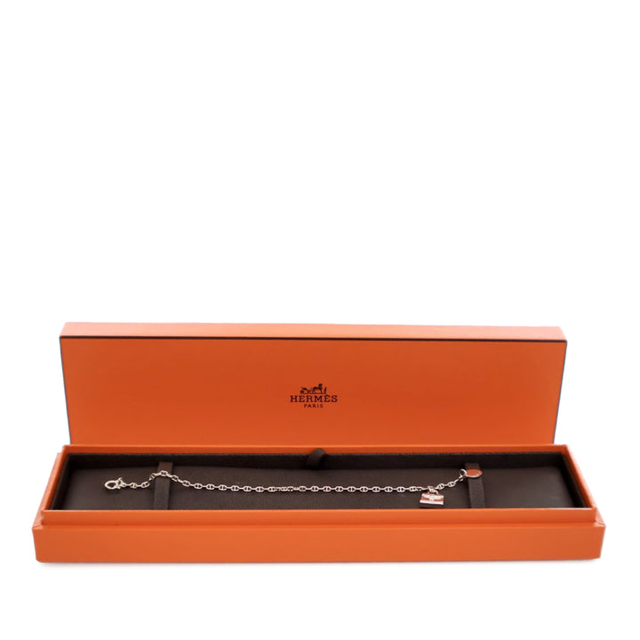 Hermès Sterling Argenté Amulettes Kelly Bracelet Argenté
