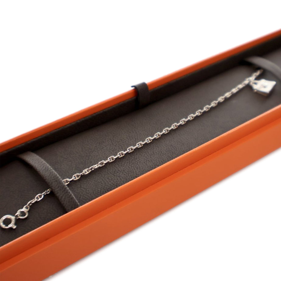 Hermès Sterling Argenté Amulettes Kelly Bracelet Argenté