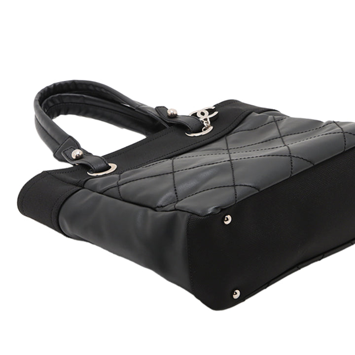 Chanel Small Matelassé Coated Toile Paris Biarritz Cabas