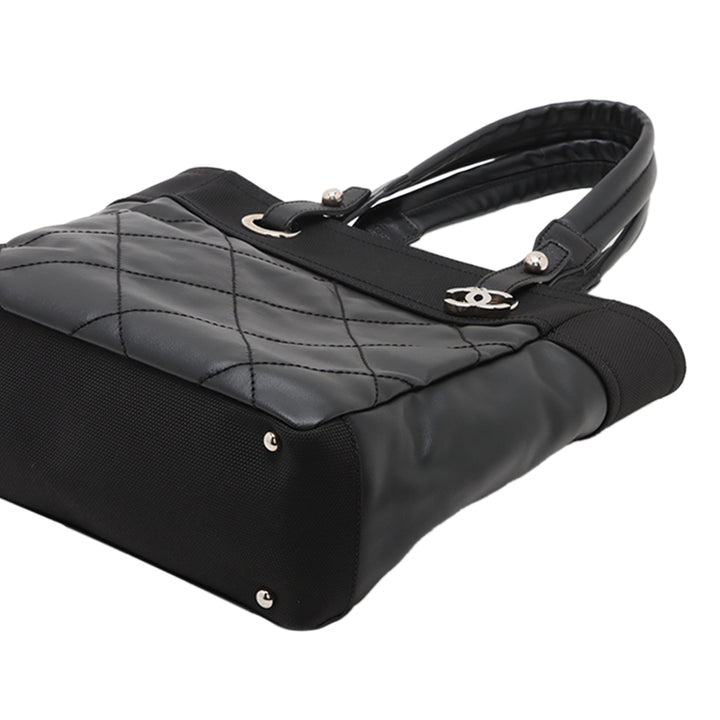 Chanel Small Matelassé Coated Toile Paris Biarritz Cabas