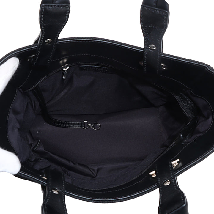 Chanel Small Matelassé Coated Toile Paris Biarritz Cabas