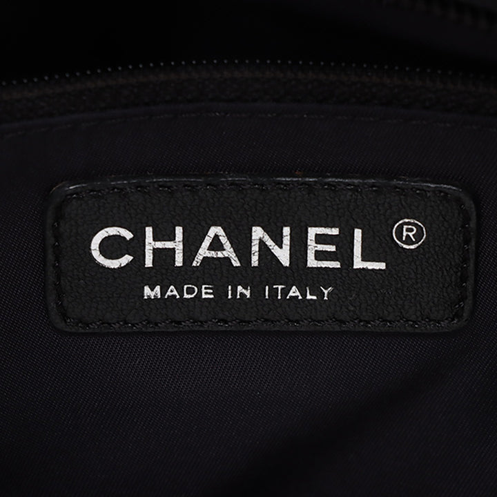 Chanel Small Matelassé Coated Toile Paris Biarritz Cabas