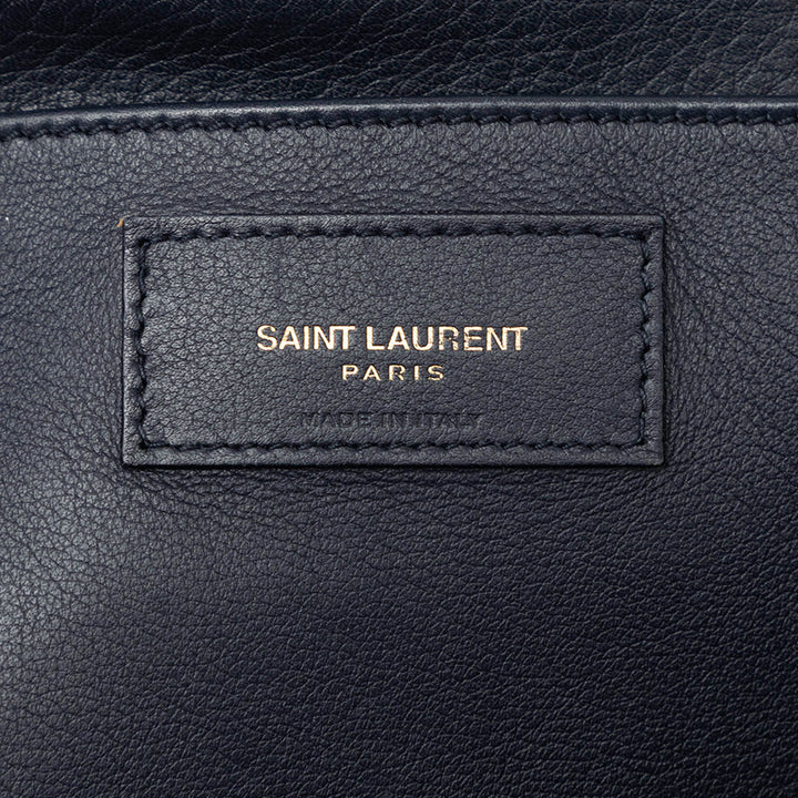 Saint Laurent Small Daim à finitions Cuir de veau Downtown Cabas