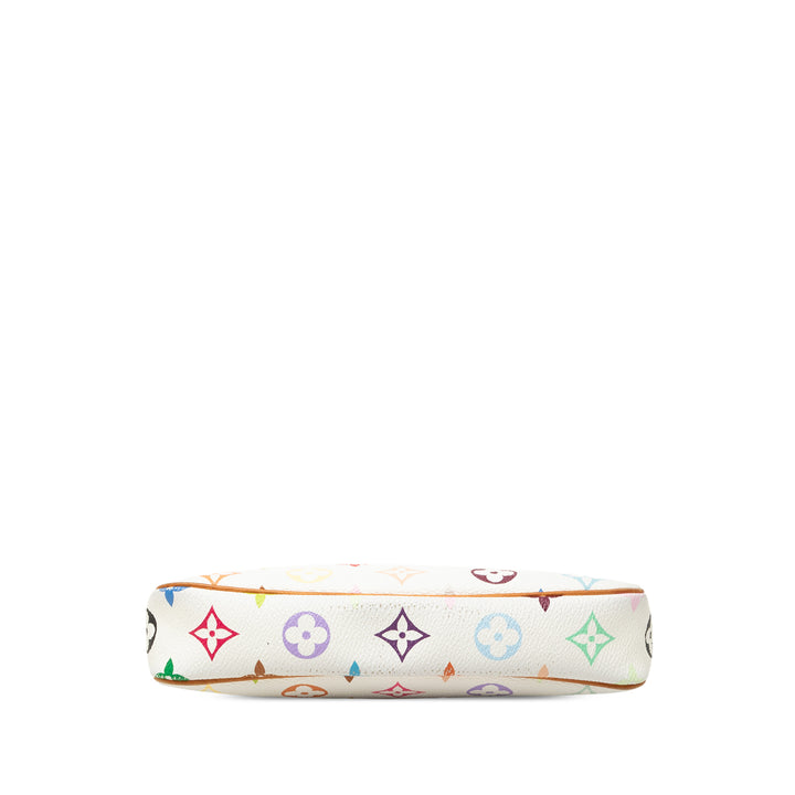 Louis Vuitton Pochette Accessoires Monogram Multicolore Blanc – vue 3 – GABY PARIS