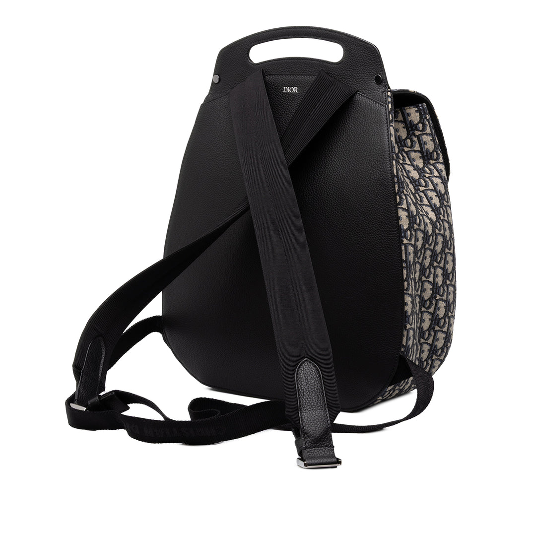 Dior Saddle Sac à dos Oblique Bleu – vue 2 – GABY PARIS
