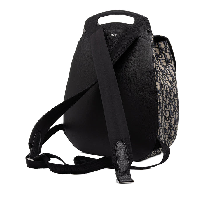 Dior Saddle Sac à dos Oblique Bleu – vue 2 – GABY PARIS