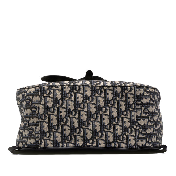 Dior Saddle Sac à dos Oblique Bleu – vue 3 – GABY PARIS
