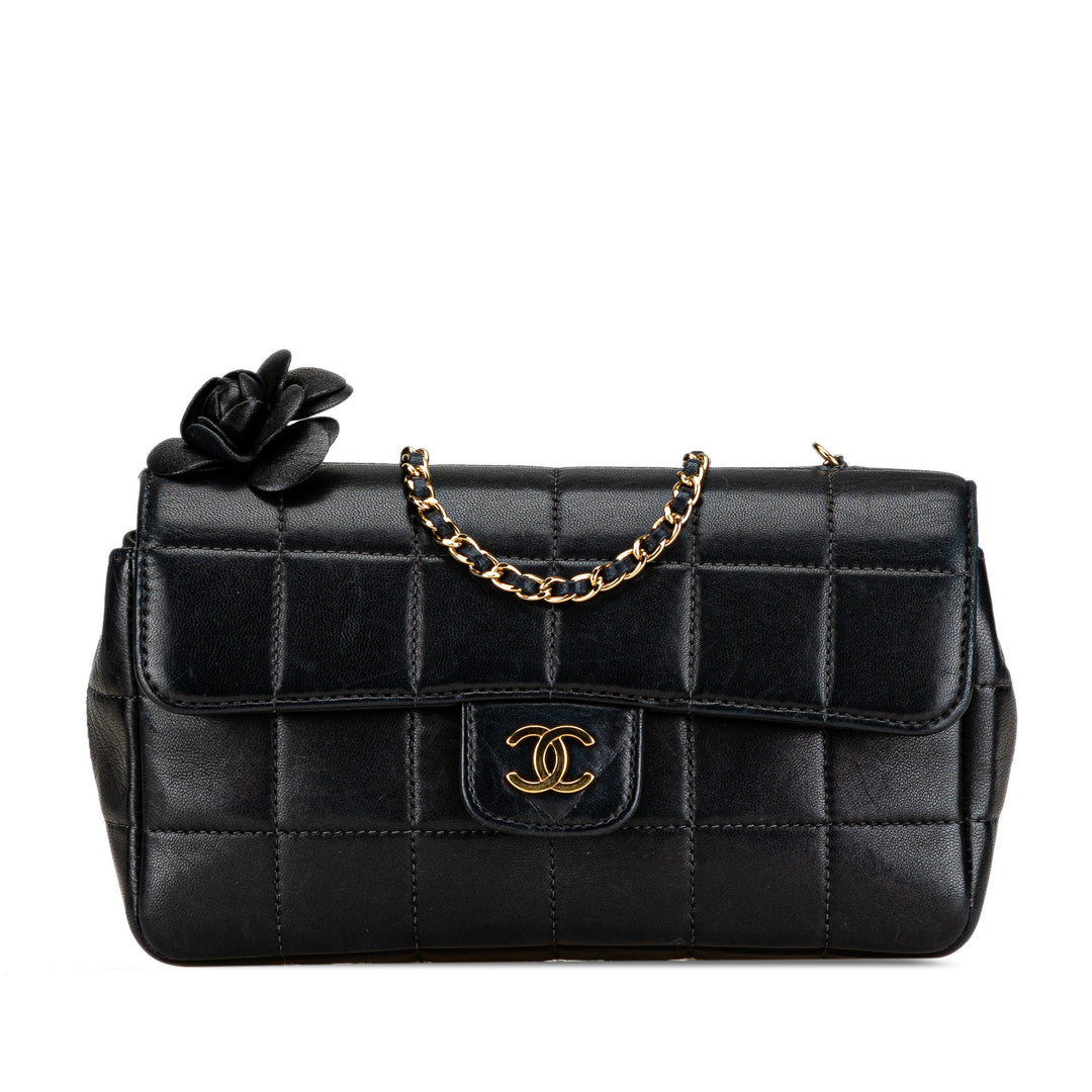 Chanel Extra Mini Chocolate Bar Camellia avec rabat