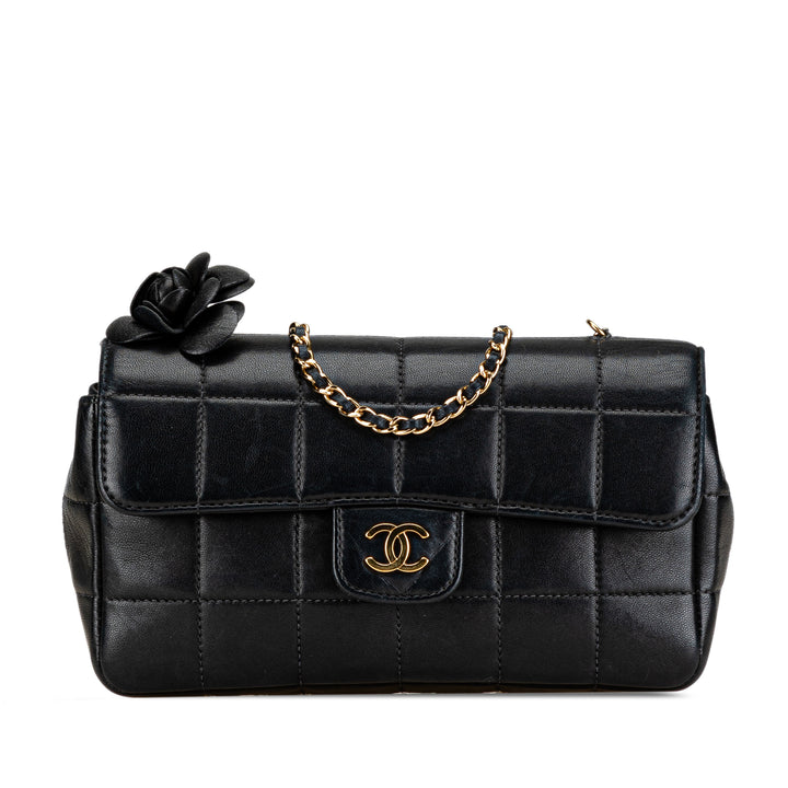 Chanel Extra Mini Chocolate Bar Camellia avec rabat