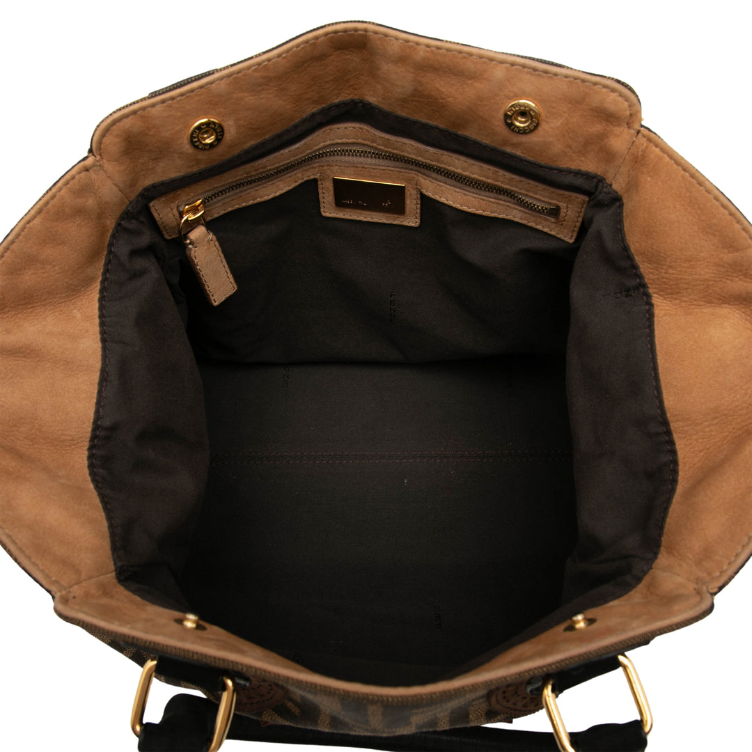 Zucca Grommet Etniko Du Jour Cabas Marron