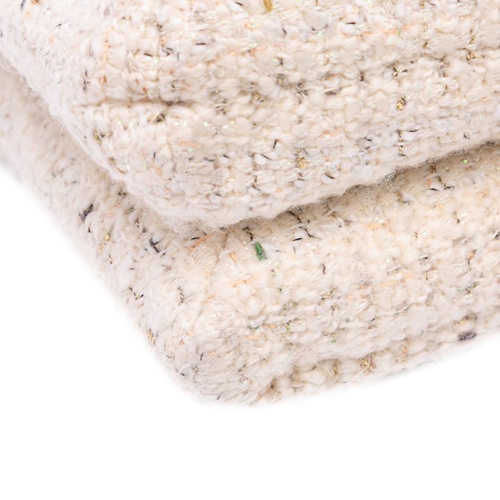 Tweed Knock on Wood Satchel White - Gaby Paris