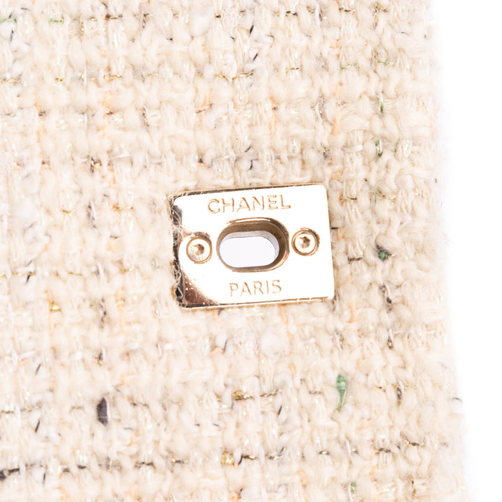Tweed Knock on Wood Satchel White - Gaby Paris