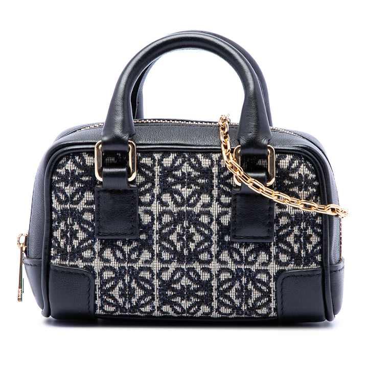 LOEWE Nano Anagram Toile Amazona Sac