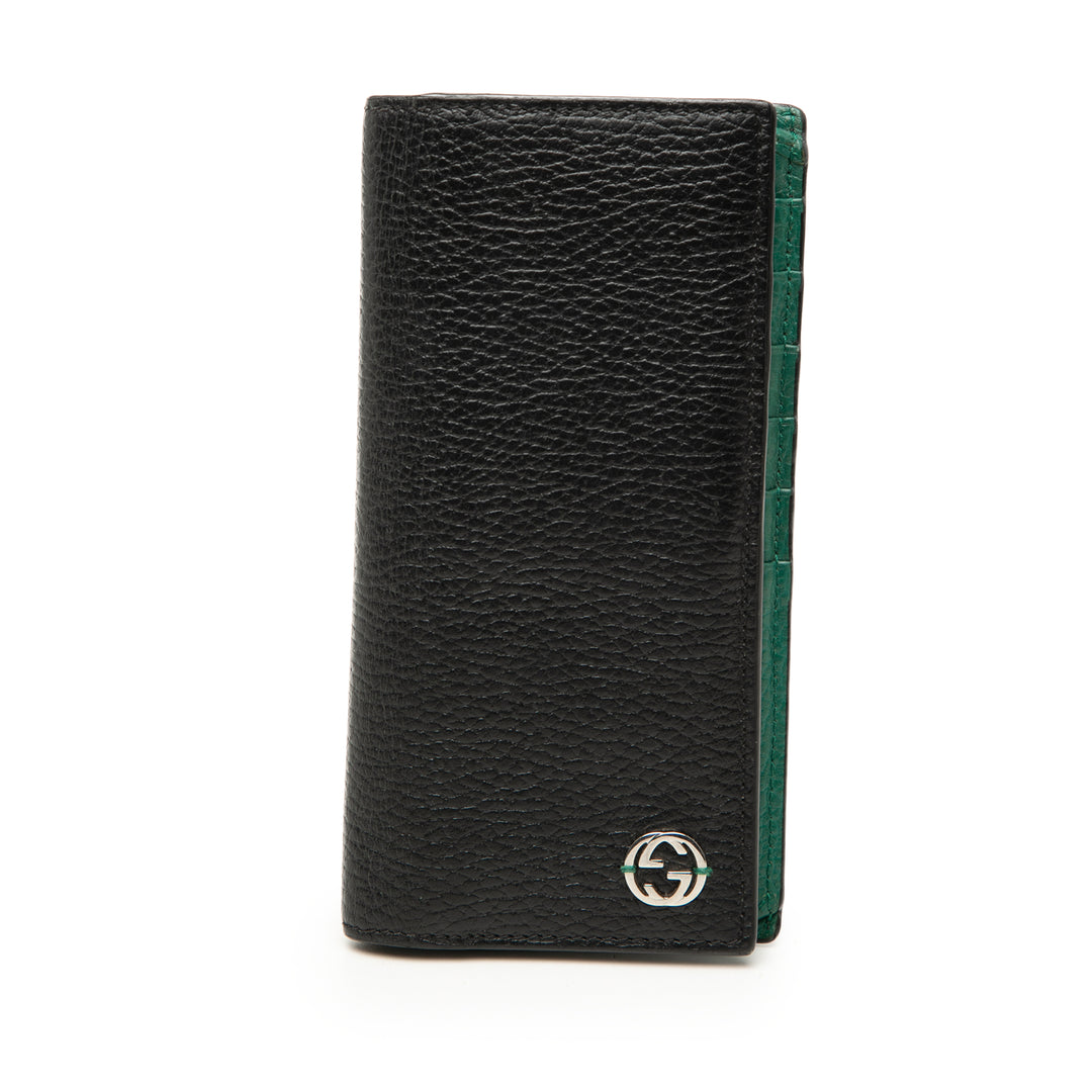 Gucci Cuir de veau Interlocking G Bifold Portefeuille long