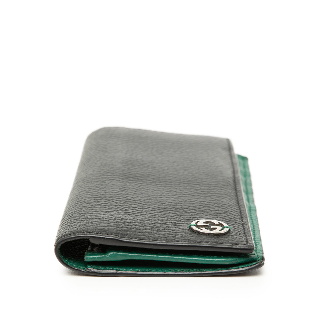 Gucci Cuir de veau Interlocking G Bifold Portefeuille long
