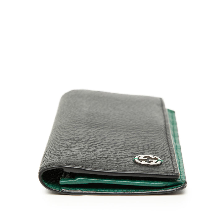 Gucci Cuir de veau Interlocking G Bifold Portefeuille long
