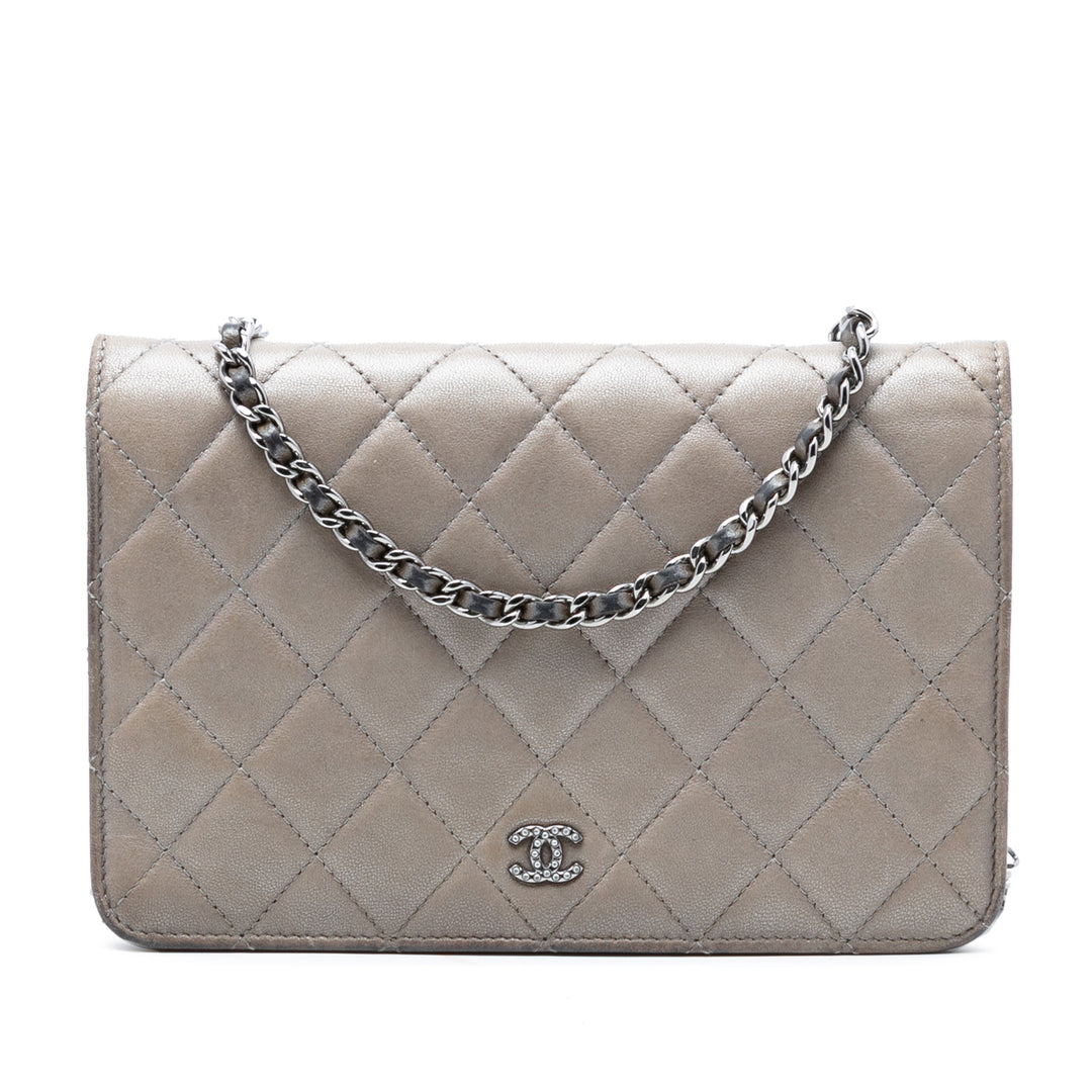 Chanel CC Matelassé Rabat intégral Wallet on Chain Cuir d'agneau