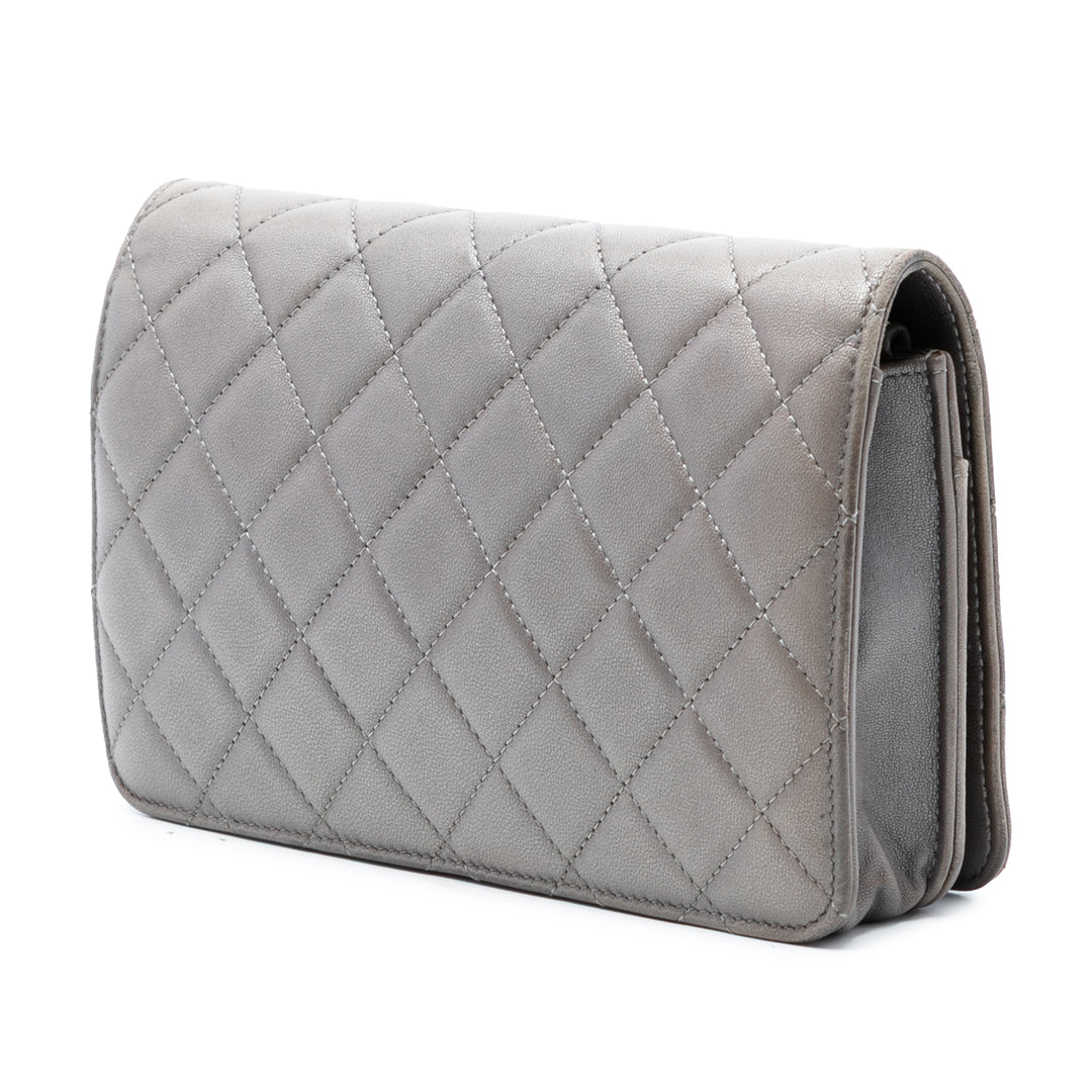 Chanel CC Matelassé Rabat intégral Wallet on Chain Cuir d'agneau