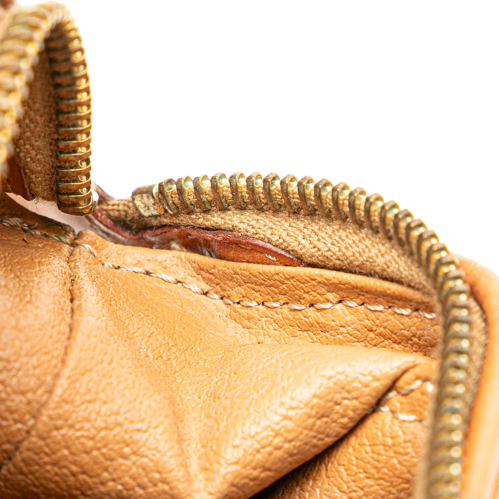 Macadam Coated Canvas Pouch Brown - Gaby Paris