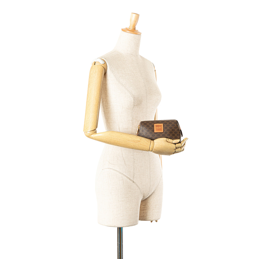 Macadam Coated Canvas Pouch Brown - Gaby Paris