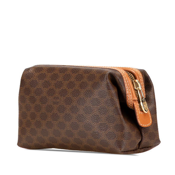 Macadam Coated Canvas Pouch Brown - Gaby Paris