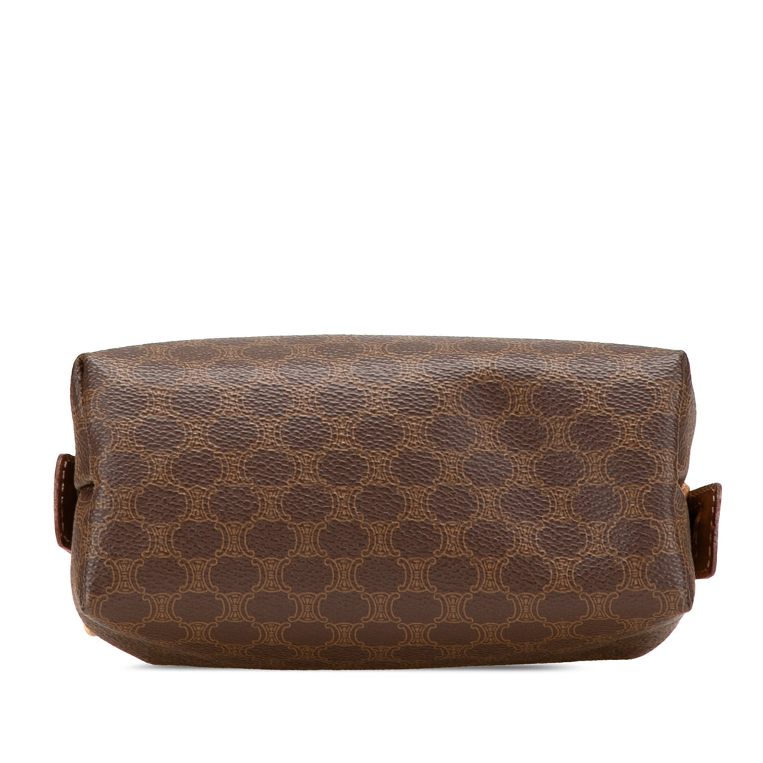 Macadam Coated Canvas Pouch Brown - Gaby Paris