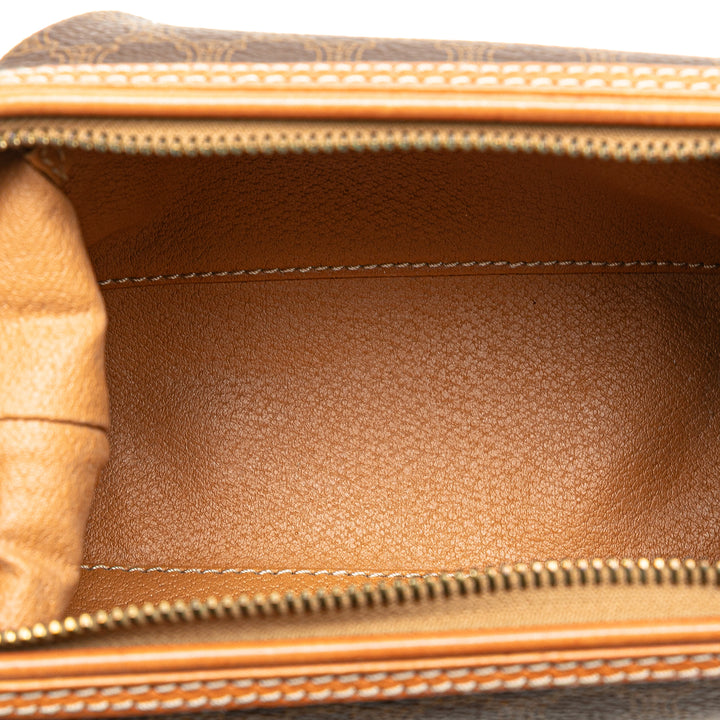 Macadam Coated Canvas Pouch Brown - Gaby Paris