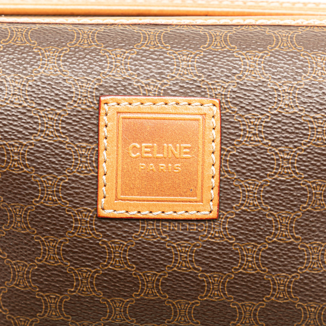 Macadam Coated Canvas Pouch Brown - Gaby Paris