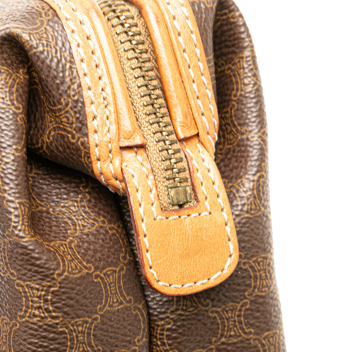 Macadam Coated Canvas Pouch Brown - Gaby Paris