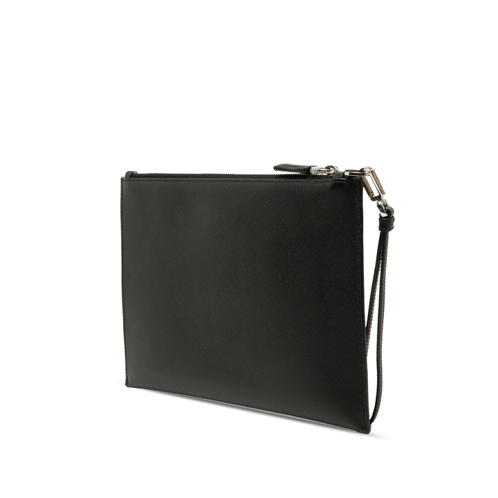 Prada Pochette Wristlet Saffiano Noir – vue 2 – GABY PARIS