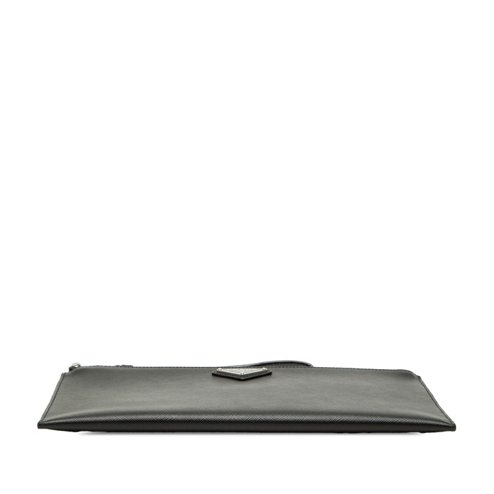 Prada Pochette Wristlet Saffiano Noir – vue 3 – GABY PARIS