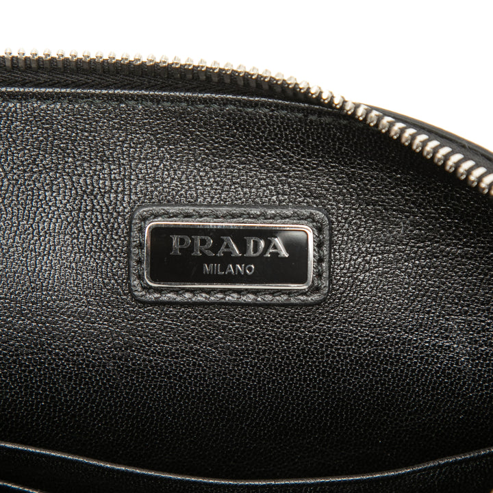 Prada Pochette Wristlet Saffiano Noir – vue 5 – GABY PARIS