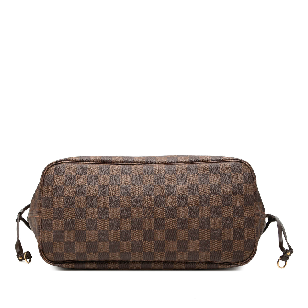 Louis Vuitton Neverfull MM Damier Ébène Marron – vue 3 – GABY PARIS
