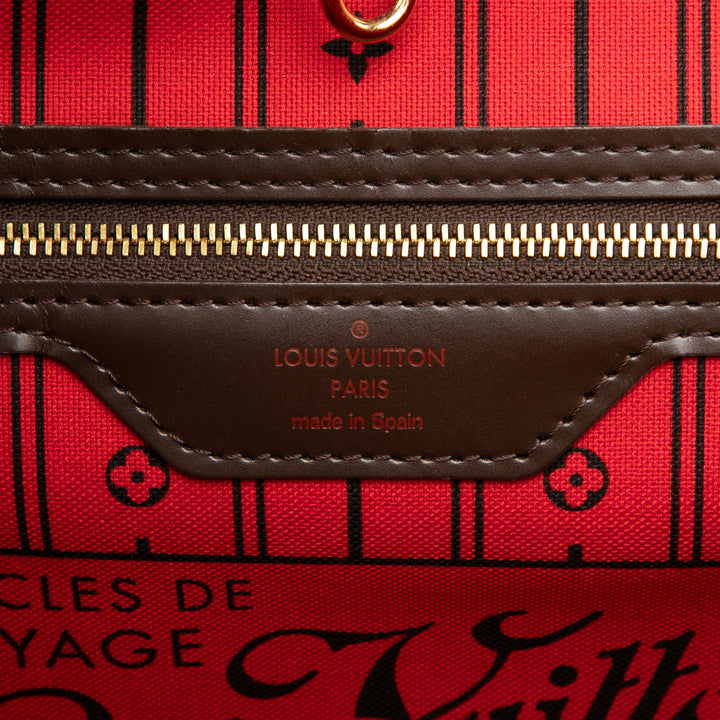 Louis Vuitton Neverfull MM Damier Ébène Marron – vue 5 – GABY PARIS