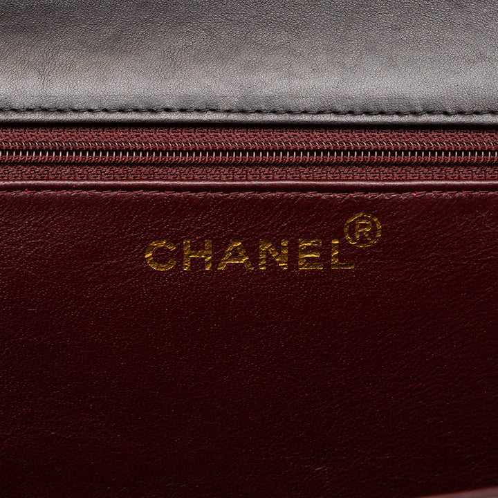 Chanel CC Matelassé Rabat intégral Moyen Cuir d'agneau Noir – vue 5 – GABY PARIS
