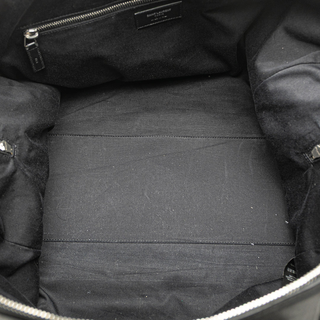Saint Laurent Shearling Sac de voyage Noir – GABY PARIS Authentique