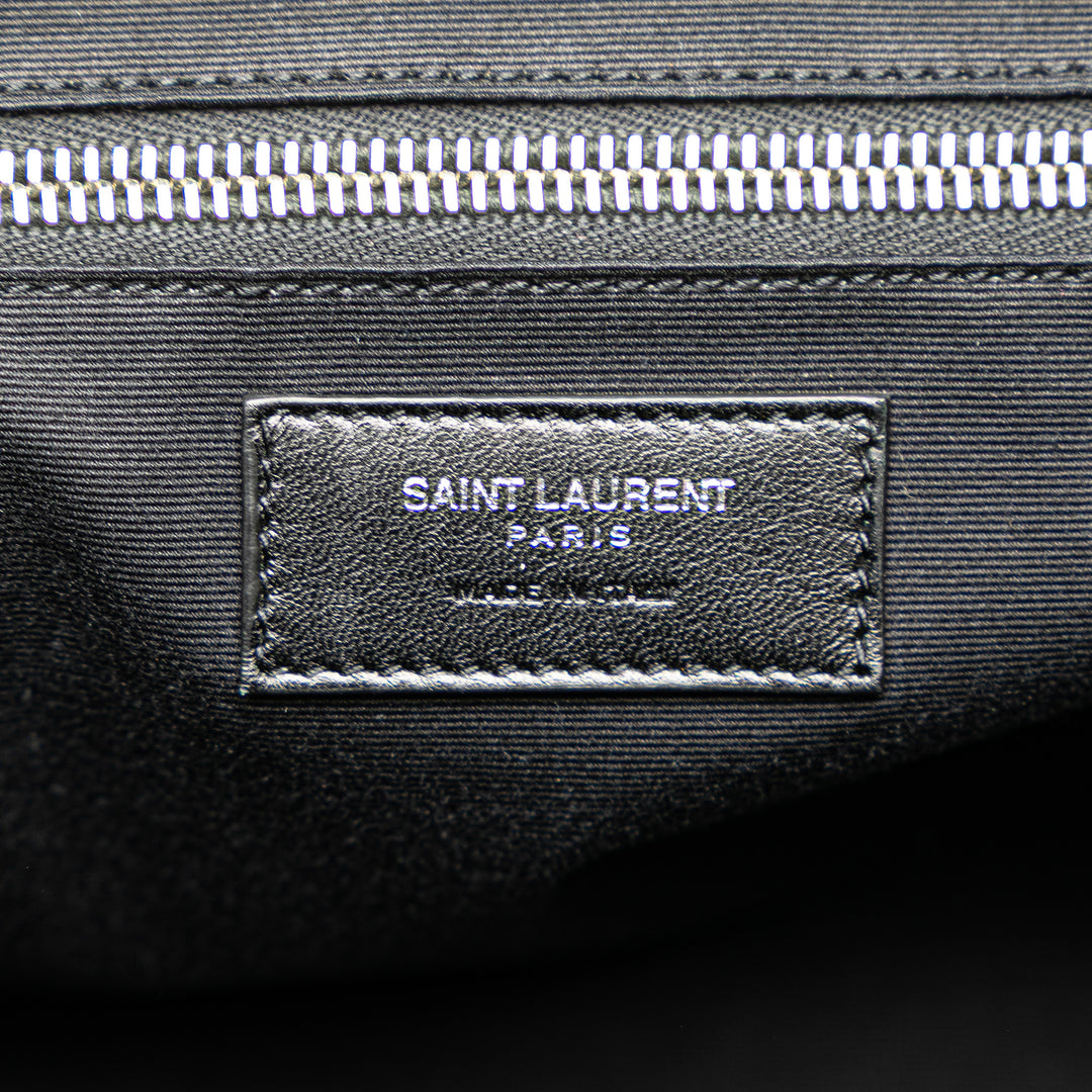 Saint Laurent Shearling Sac de voyage Noir – GABY PARIS Authentique