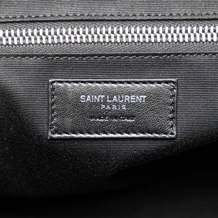 Saint Laurent Shearling Sac de voyage Noir – GABY PARIS Authentique