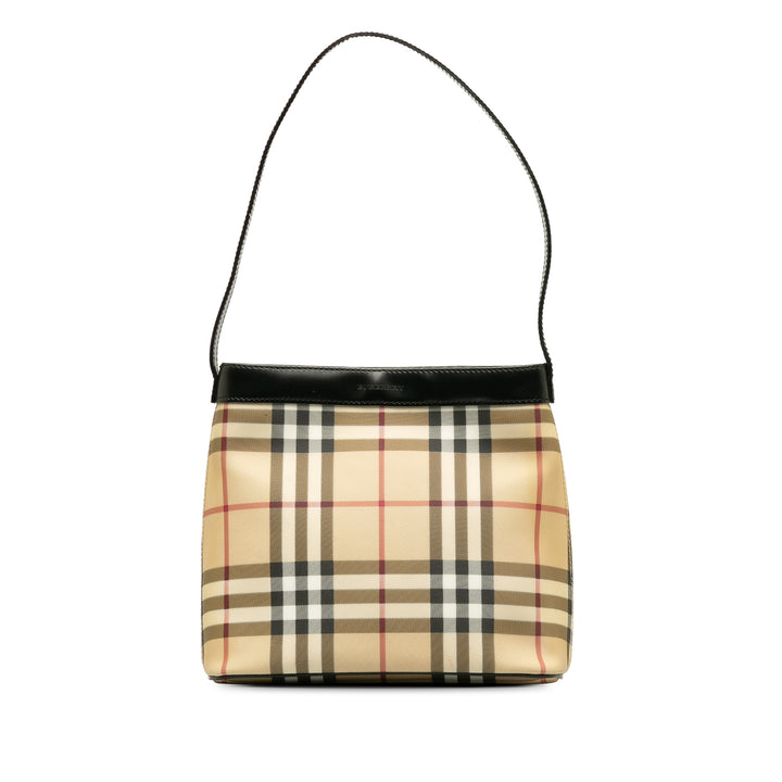 House Check Shoulder Bag Brown - Gaby Paris