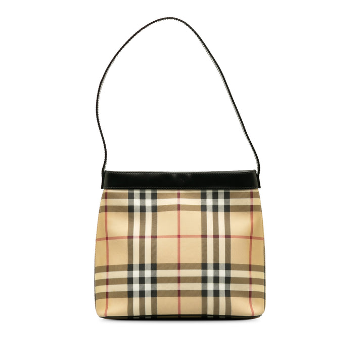 House Check Shoulder Bag Brown - Gaby Paris