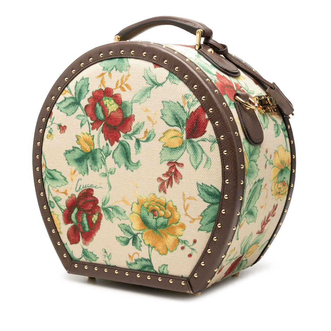 GG Web Flora Rond Sac Beige