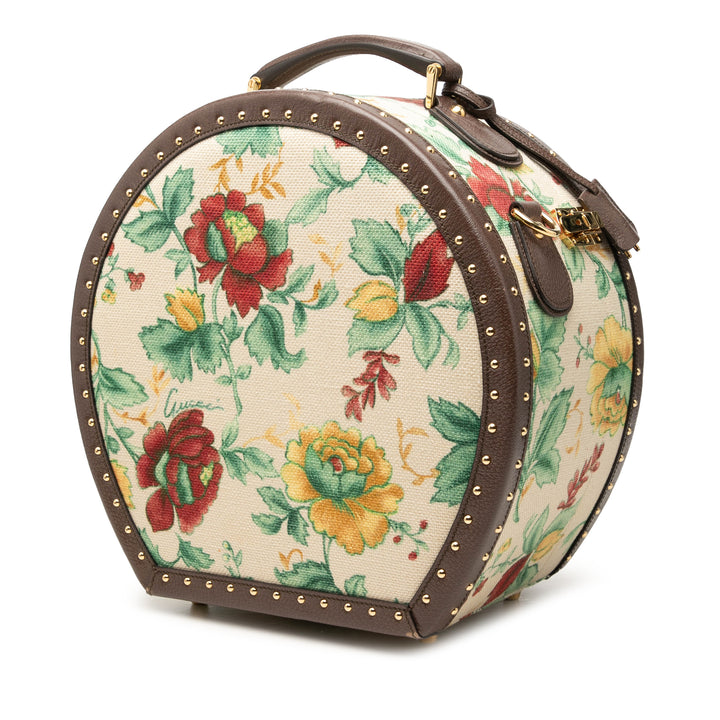 GG Web Flora Rond Sac Beige
