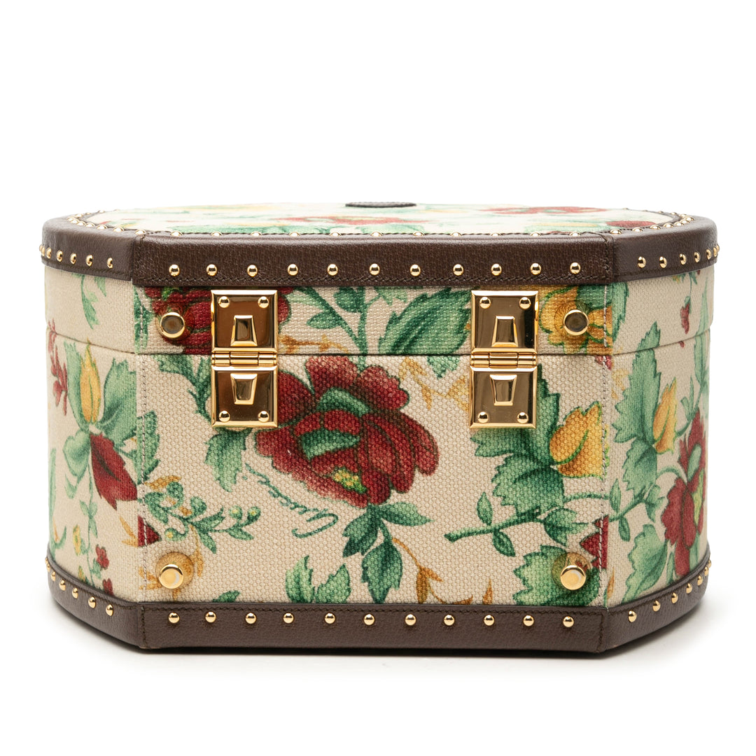 GG Web Flora Rond Sac Beige