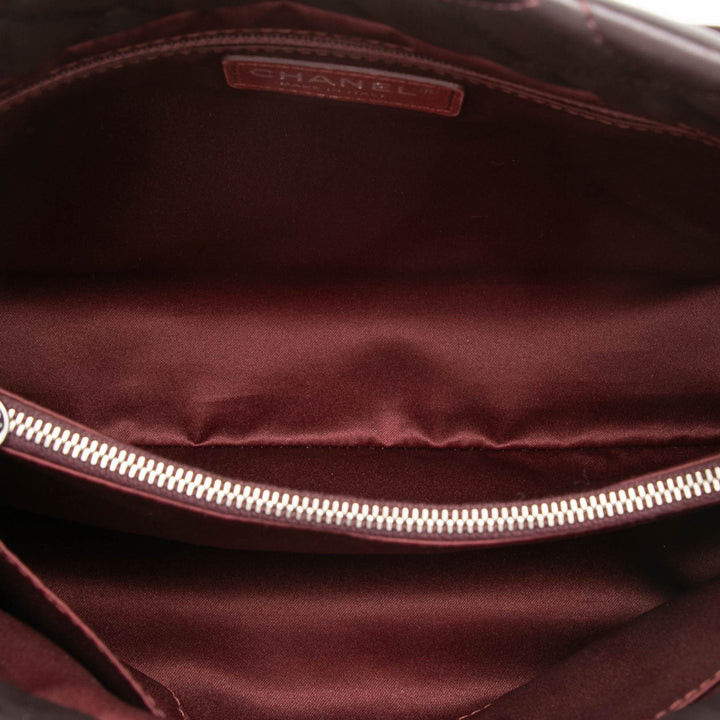 Chanel Matelassé Coco Loop Cabas Petit Cuir d'agneau Rouge – vue 4 – GABY PARIS