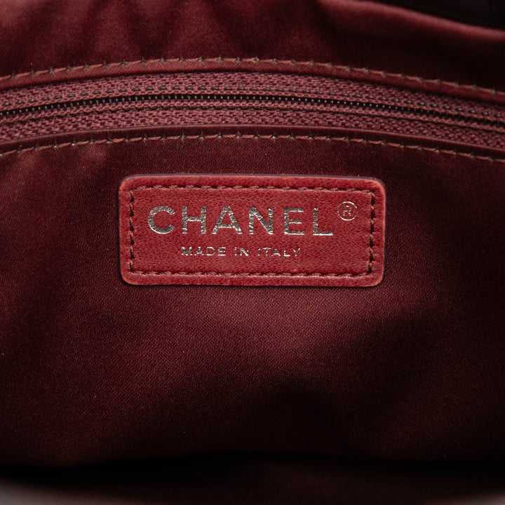 Chanel Matelassé Coco Loop Cabas Petit Cuir d'agneau Rouge – vue 5 – GABY PARIS